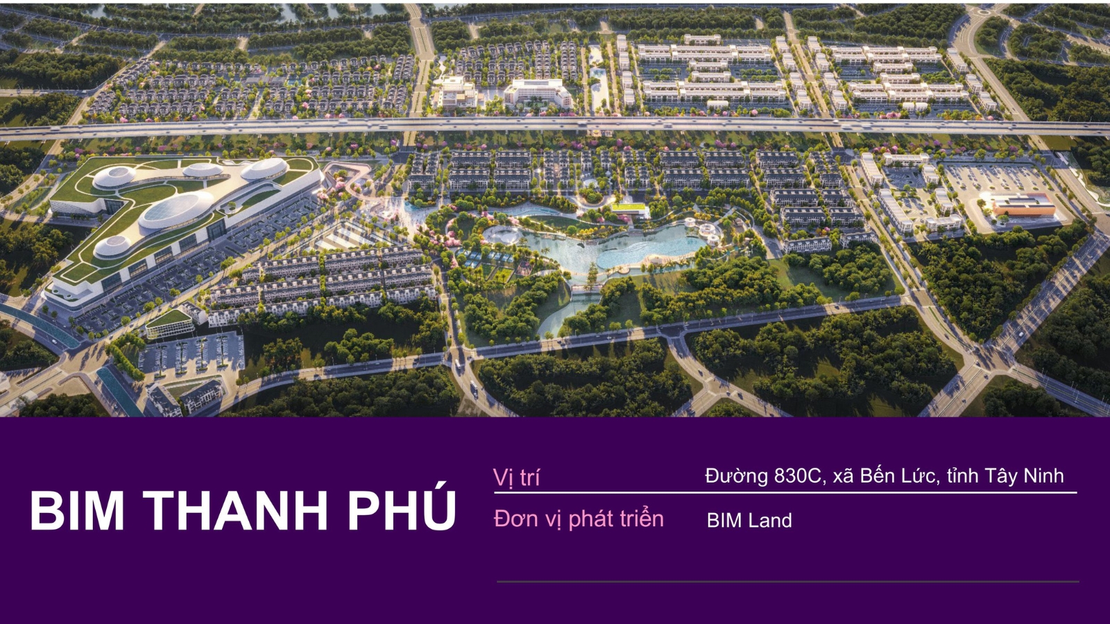 Phối cảnh tổng thể đại đô thị Thanh Phú Centre Point quy mô 200ha với kiến trúc hiện đại.
