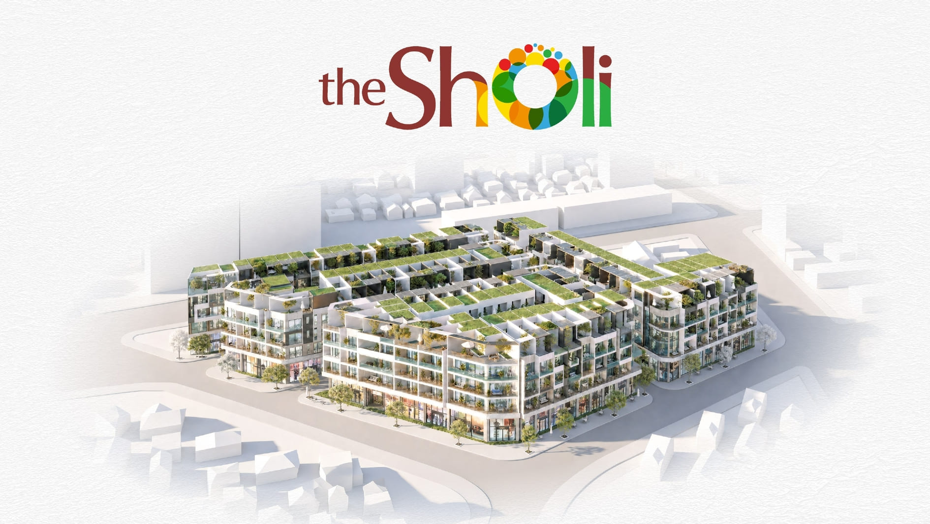 Phối cảnh tổng thể dự án shophouse The Sholi Bình Tân